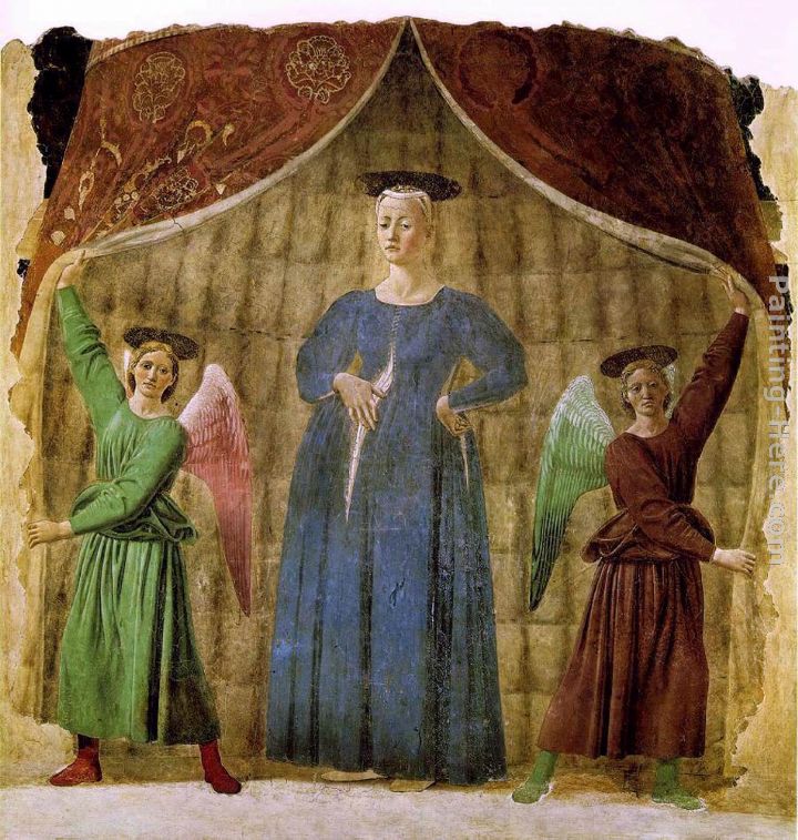 Madonna del parto painting - Piero della Francesca Madonna del parto art painting